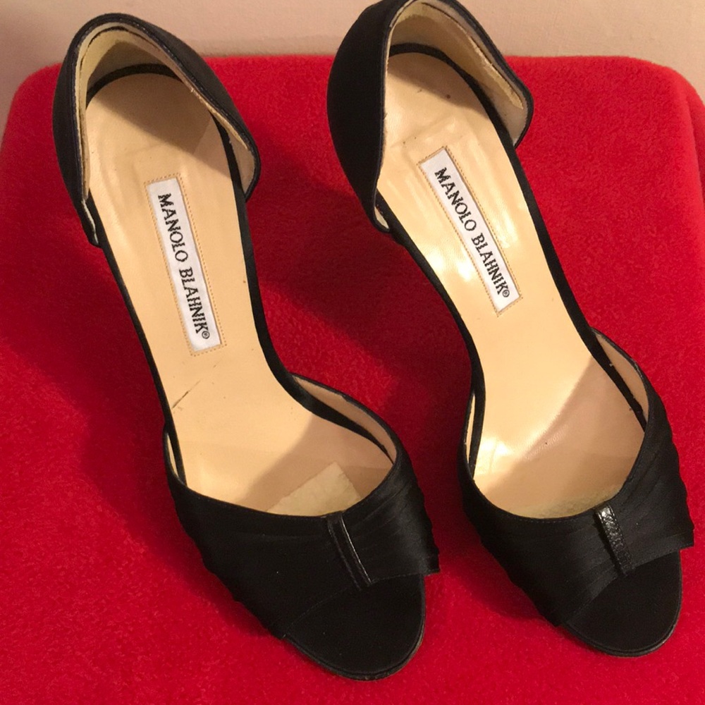 Manolo Blahnik Open Toe Heels - Picture 2 of 8